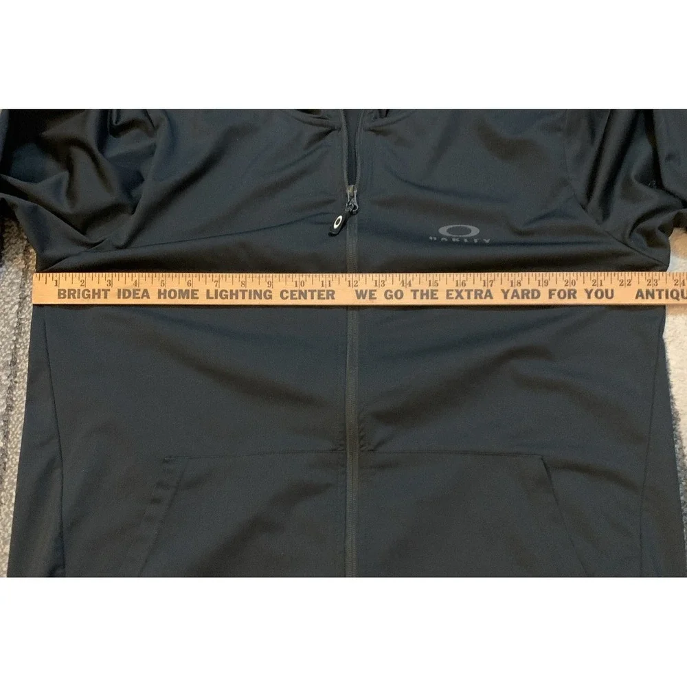 Oakley Jacket‎ Mens Extra Large Black Hooded Full Zip Performance Fit Hydrolix